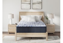 pinnacle firm luxe  blue mattress king   