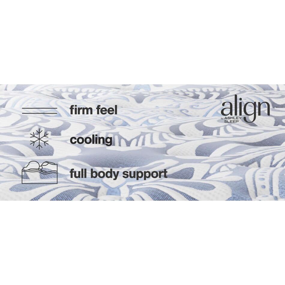 pinnacle firm luxe  blue mattress king   