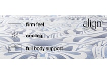 pinnacle firm luxe  blue mattress queen   