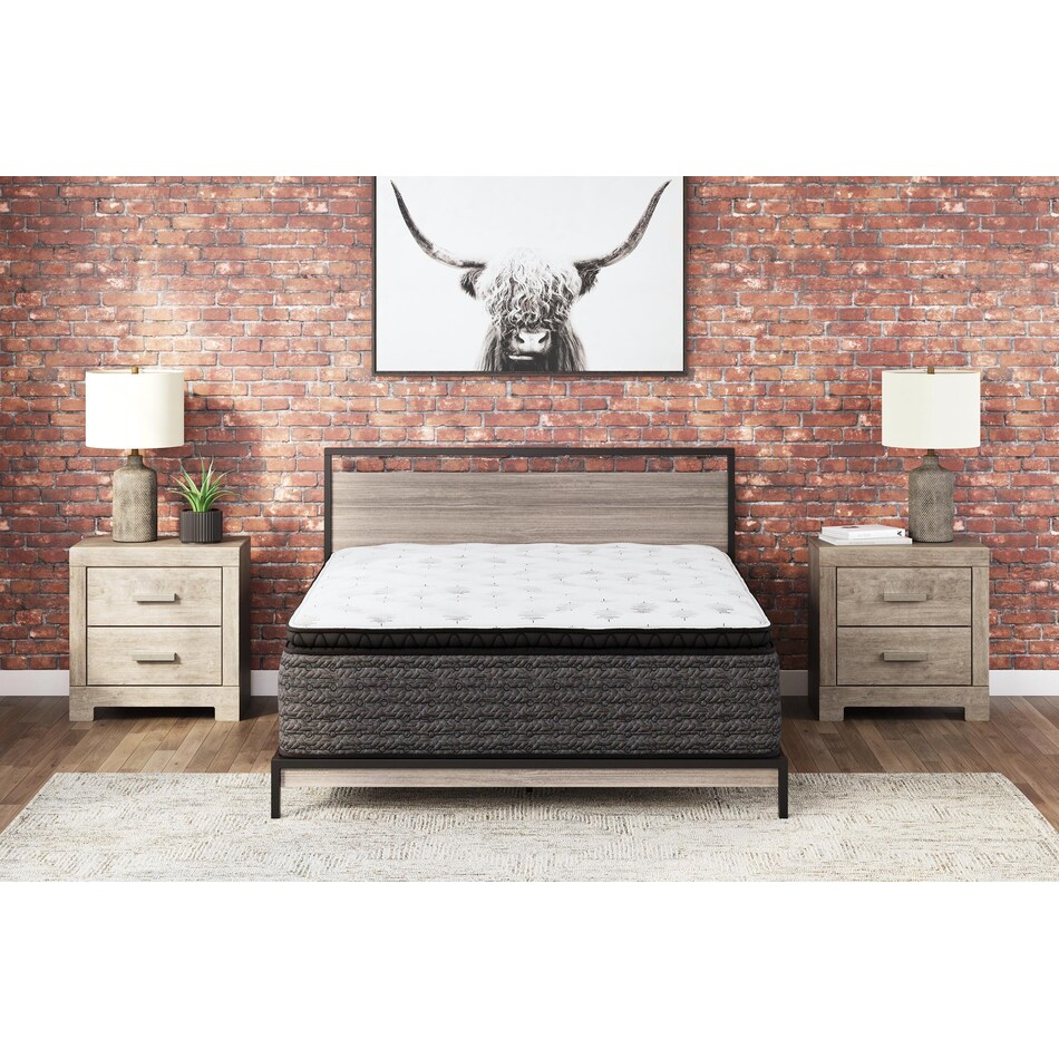 pinnacle pillowtop with latex white mattress king   