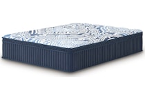 pinnacle plush luxe  blue mattress king   
