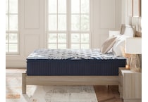 pinnacle plush luxe  blue mattress king   