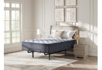 pinnacle plush luxe  blue mattress king   