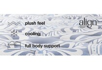 pinnacle plush luxe  blue mattress king   