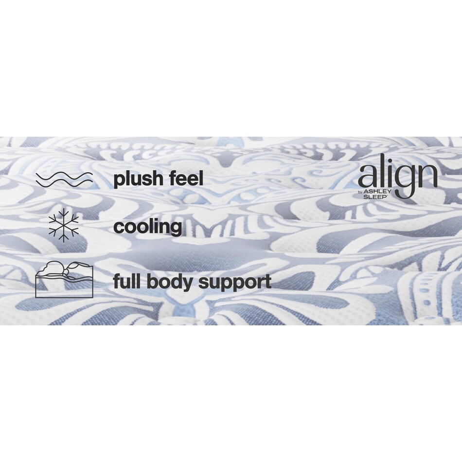 pinnacle plush luxe  blue mattress king   