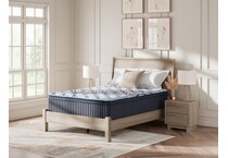 pinnacle plush luxe  blue mattress king   