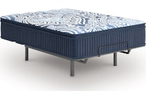 pinnacle plush luxe  blue mattress king   