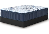 pinnacle plush luxe  blue mattress king   