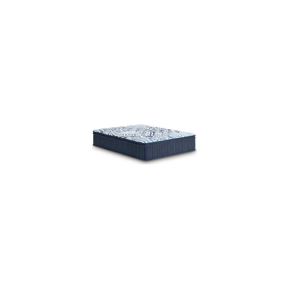 pinnacle plush luxe  blue mattress king   