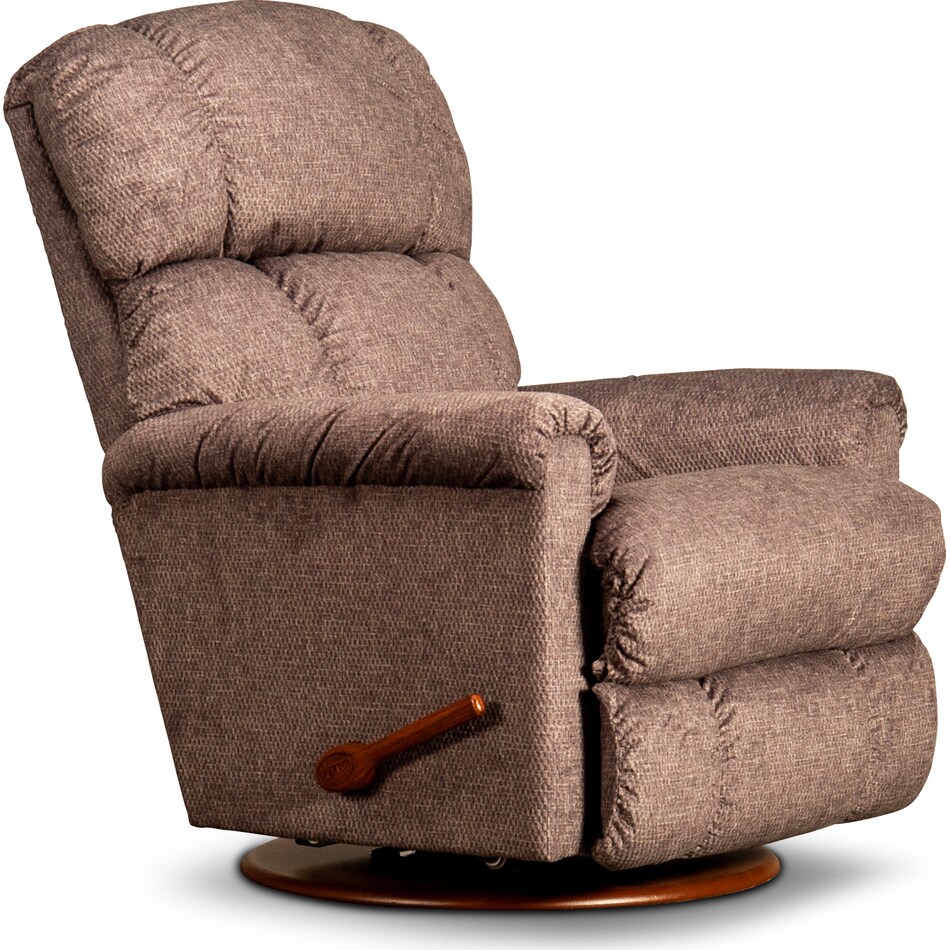pinnacle brown swivel glider recliner   