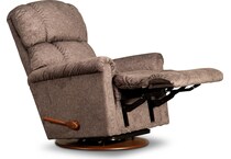 pinnacle brown swivel glider recliner   
