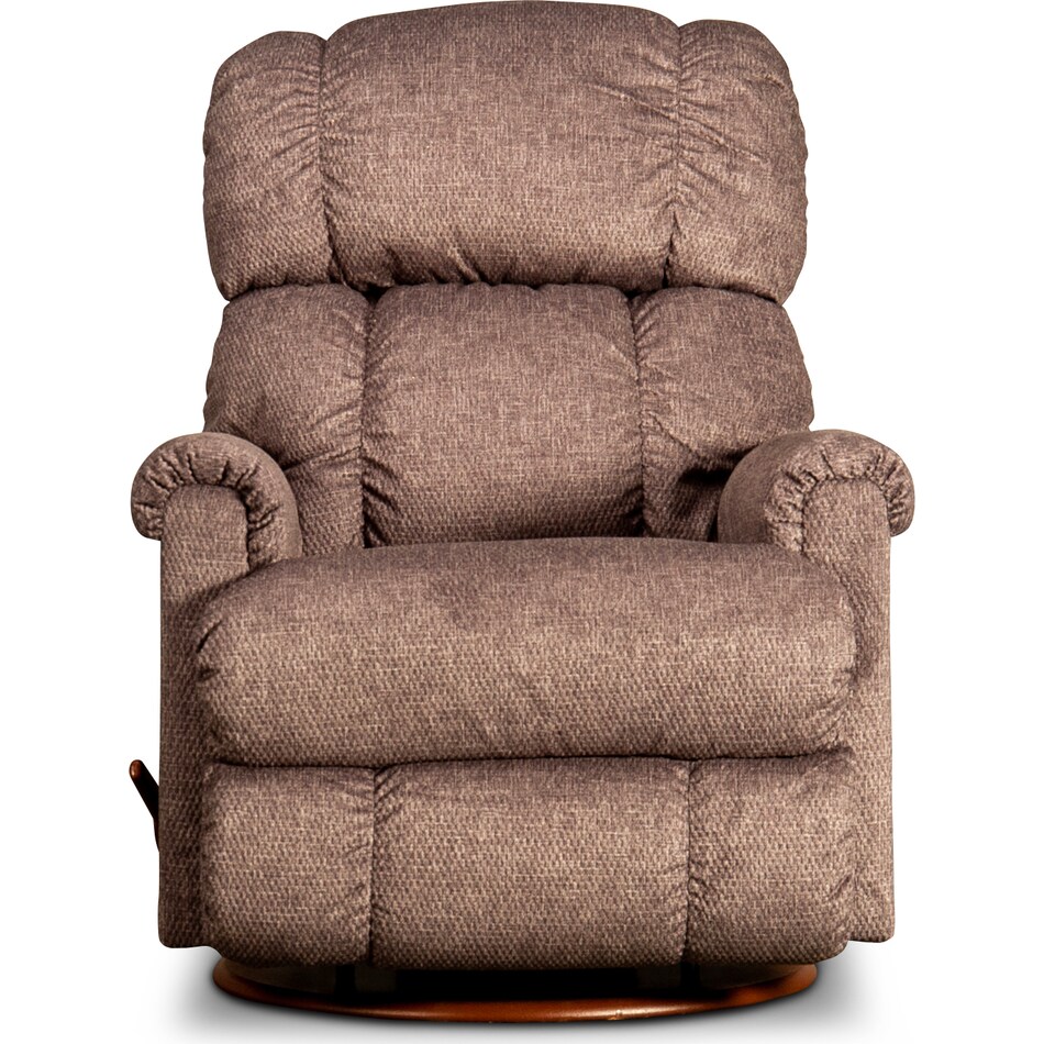 pinnacle brown swivel glider recliner   