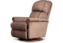 pinnacle brown swivel glider recliner   