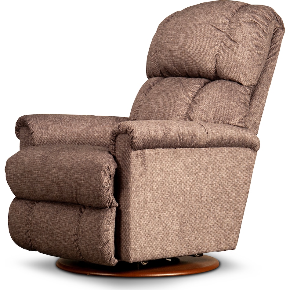 pinnacle brown swivel glider recliner   