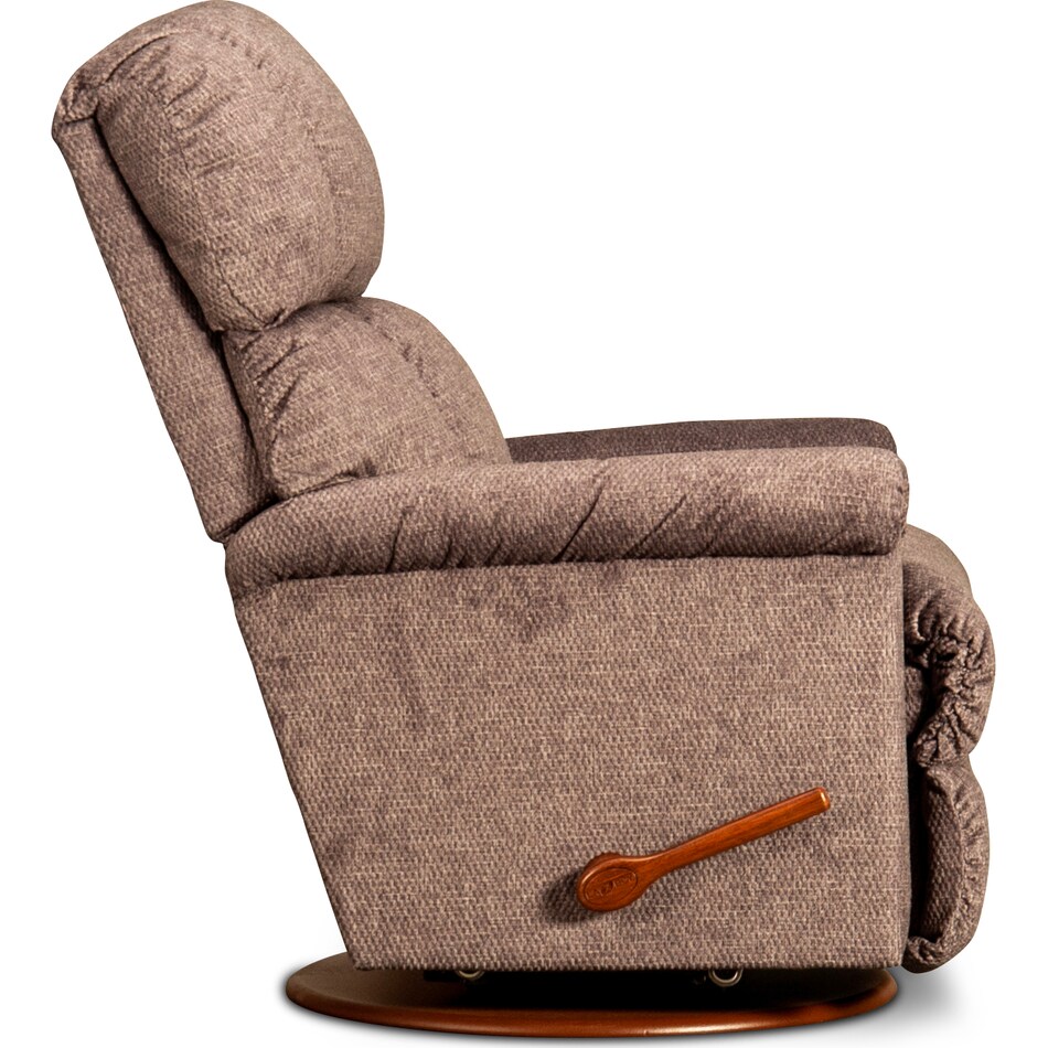 pinnacle brown swivel glider recliner   