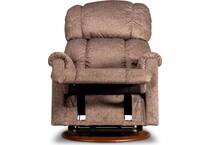 pinnacle brown swivel glider recliner   