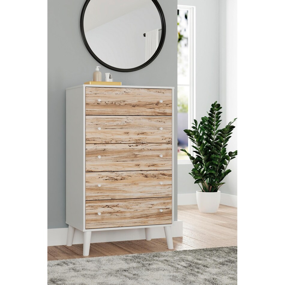 piperton two tone brown white chest   