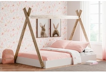 piperton white full headboard   