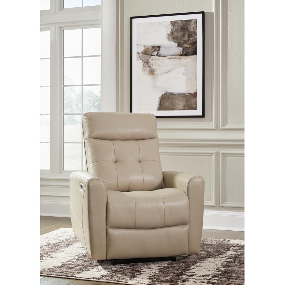 pisgham brown power leather wall recliner   