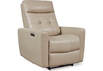pisgham sand power leather wall recliner   