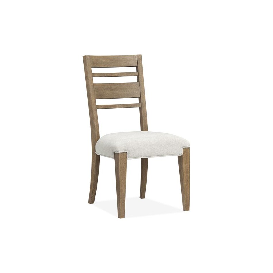 plum creek brown ivory side chair   