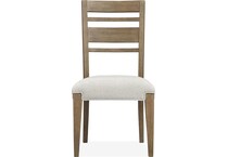 plum creek brown ivory side chair   