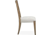 plum creek brown ivory side chair   