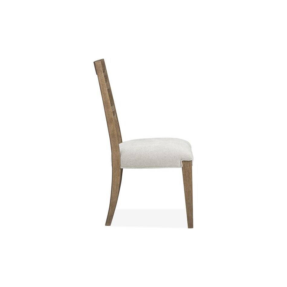 plum creek brown ivory side chair   