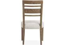 plum creek brown ivory side chair   