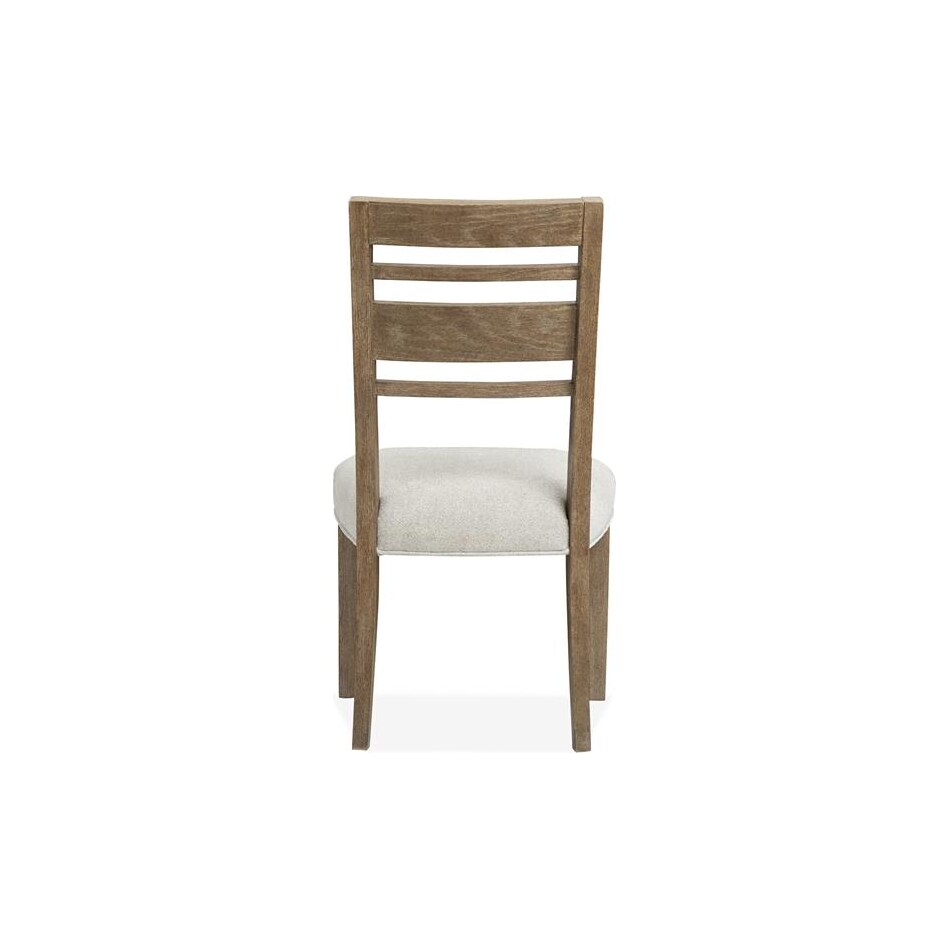 plum creek brown ivory side chair   