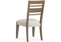 plum creek brown ivory side chair   