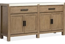 plum creek brown sideboard server   