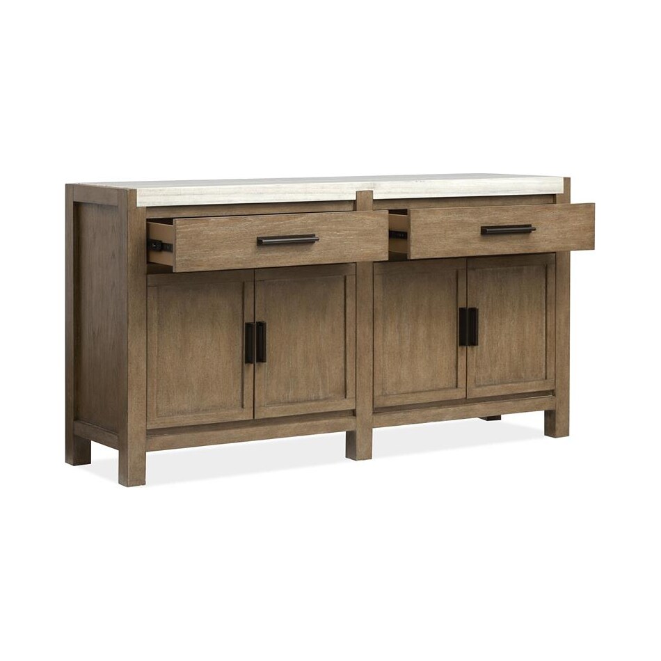 plum creek brown sideboard server   