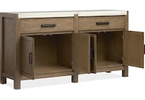 plum creek brown sideboard server   
