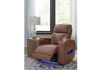 point clear brown power recliner   