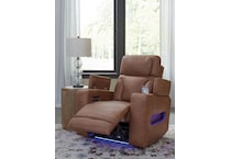 point clear brown power recliner   