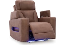 point clear caramel power recliner   