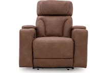 point clear caramel power recliner   