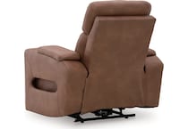 point clear caramel power recliner   