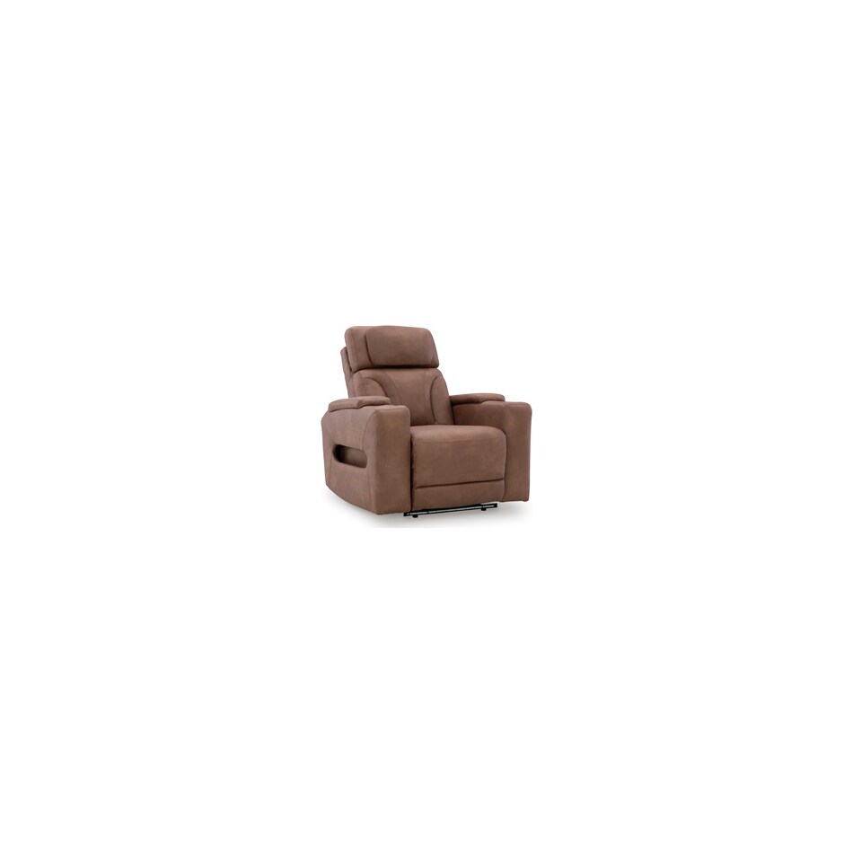 point clear caramel power recliner   
