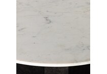 polished white marble raw black swatch  