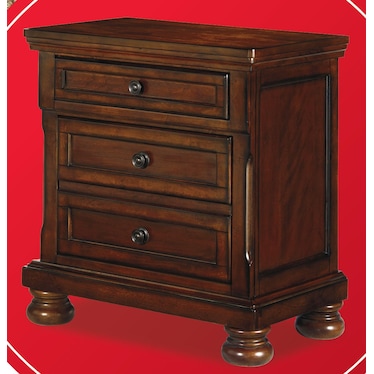 PORTER SLEIGH STORAGE BED WITH FREE NIGHTSTAND!