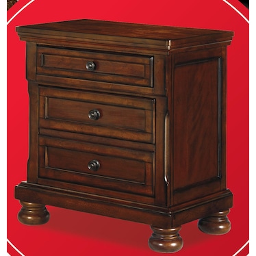 PORTER QUEEN PANEL STORAGE BED WITH FREE NIGHTSTAND!