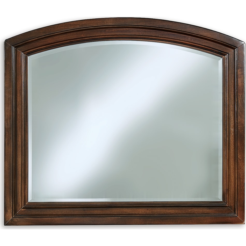 porter rustic brown mirror   