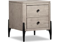 portland grey end table   