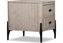 portland grey end table   