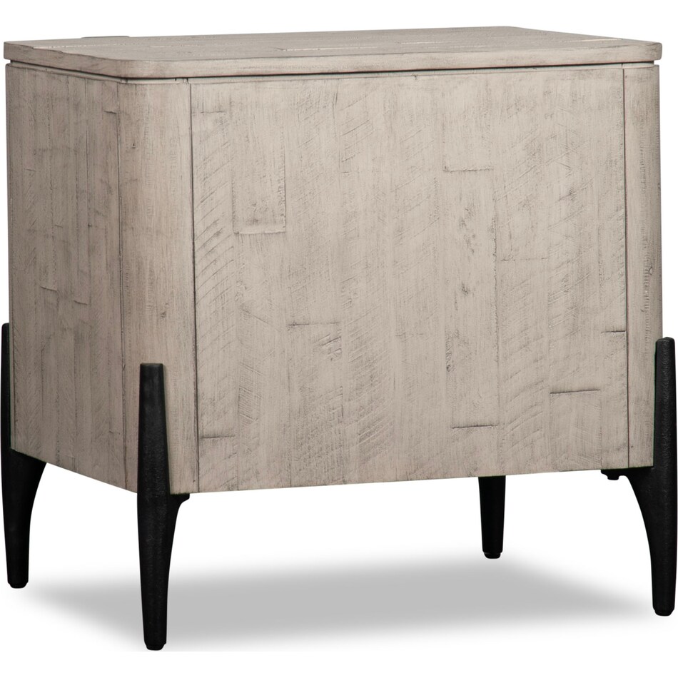 portland grey end table   