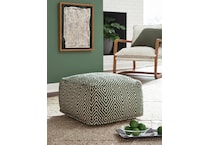 pouf green ivory pouf  ottoman   