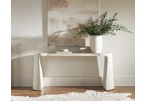 prado antique white console   