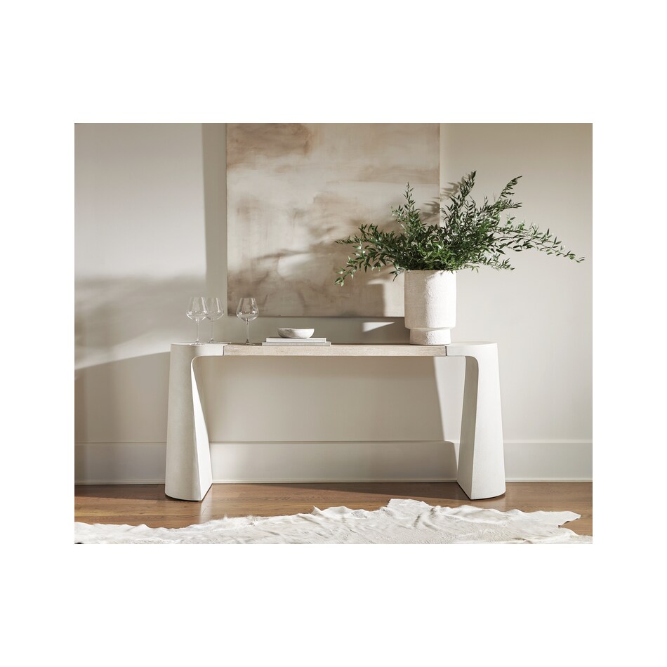 prado antique white console   